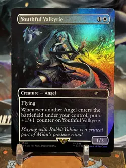 MTG | Youthful Valkyrie (1588)✨FOIL✨ [Secret Lair Hatsune Miku] - Image 1