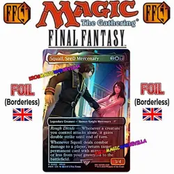 MTG Squall, SeeD Mercenary BORDERLESS PROMO FOIL Standard Showdown FINAL FANTASY - Image 1