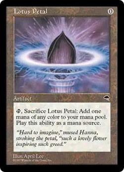 Magic MTG - Lotus Petal - Tempete - EXC - JP - Image 1