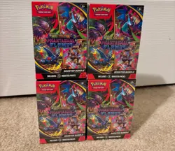Lot of 4 - Pokemon Mega Evolution Phantasmal Flames Booster Bundle Sealed - Image 1
