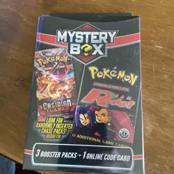 NEW Sealed Pokemon Team Rocket Mystery Box 3 Booster Packs (Seeded Chase Pack) - Image 1