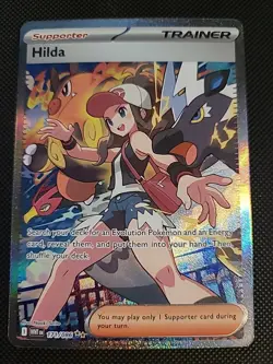 Pokemon White Flare Hilda Special Illustration Rare SIR 171/086 NM Pack fresh - Image 1