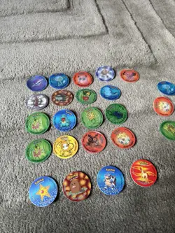 Rare Pokemon Tazos Walkers Lenticular Bundle Pikachu Vintage & Extras Used - Image 3