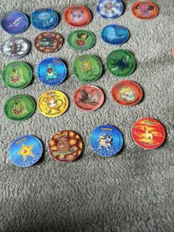 Rare Pokemon Tazos Walkers Lenticular Bundle Pikachu Vintage & Extras Used - Image 5