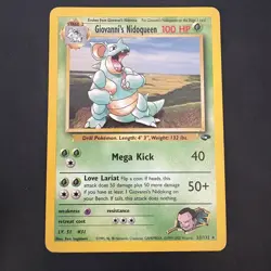 Pokemon Vintage Non Holo Rare Giovanni's Nidoqueen Gym Challenge 23/132 WotC - Image 1