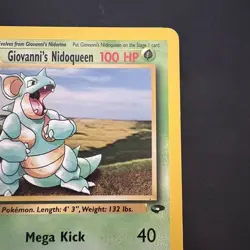Pokemon Vintage Non Holo Rare Giovanni's Nidoqueen Gym Challenge 23/132 WotC - Image 2