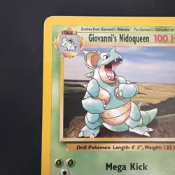 Pokemon Vintage Non Holo Rare Giovanni's Nidoqueen Gym Challenge 23/132 WotC - Image 3