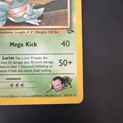 Pokemon Vintage Non Holo Rare Giovanni's Nidoqueen Gym Challenge 23/132 WotC - Image 5