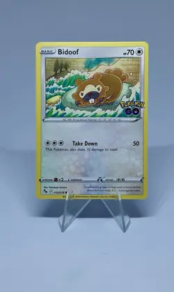 Bidoof - 59/78 Pokemon GO - Pokemon TCG NM - Image 1