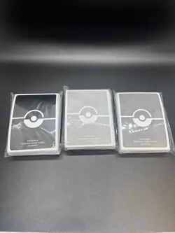 Pokemon TCG Classic Collection Set of 3 Black Light & Dark Gray Sleeves - Image 1