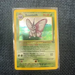 Pokemon TCG Venomoth Jungle 13/64 Holo Unlimited Holo Rare - LP - Image 1