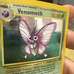 Pokemon TCG Venomoth Jungle 13/64 Holo Unlimited Holo Rare - LP - Image 2