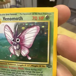 Pokemon TCG Venomoth Jungle 13/64 Holo Unlimited Holo Rare - LP - Image 4