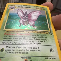 Pokemon TCG Venomoth Jungle 13/64 Holo Unlimited Holo Rare - LP - Image 5