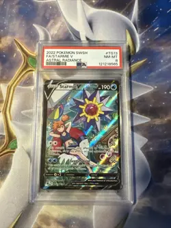 Pokemon Starmie v TG13/TG30 Full Art 2022 PSA 8 - Image 1