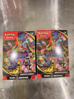Pokemon TCG Mega Evolution Phantasmal Flames Booster Bundle 2-Pack Sealed New - Image 1