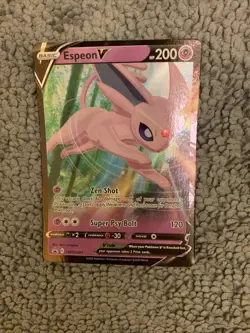 Pokemon TCG Sword & Shield Espeon V SWSH201 Black Star Promo Pack Fresh NM! - Image 1