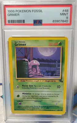 ?Pokemon Fossil #48 - Grimer - MINT - PSA 9!? - Image 1