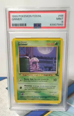 ?Pokemon Fossil #48 - Grimer - MINT - PSA 9!? - Image 2