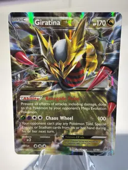 Pokemon 2015 XY Ancient Origins Giratina EX #57/98 Rare Holo LP - Image 1