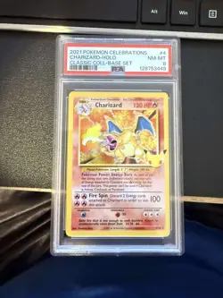 2021 Pokemon Celebrations Charizard #4/102 Classic Collection Holographic PSA 8 - Image 1