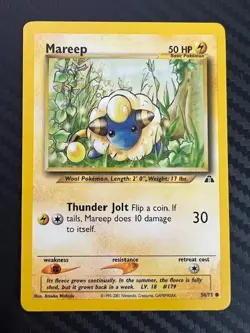 Pokemon TCG Mareep Neo Discovery 58/75 Regular Unlimited Common VLP - Image 1