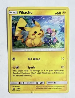 Pokemon Pikachu SM86 Promo Holo - Galaxy Swirl Pattern - Image 1