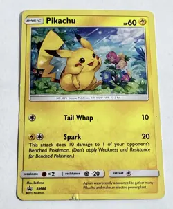 Pokemon Pikachu SM86 Promo Holo - Galaxy Swirl Pattern - Image 2