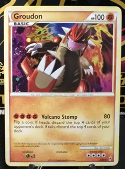 Pokemon Groudon, #6/95 Call of Legends Holo Rare Near Mint Condition (Swirl 🌀) - Image 1