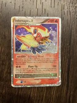 Infernape LV.X - 121/130 - Rare Holo DMG, English Pokemon Diamond and Pearl - Image 1