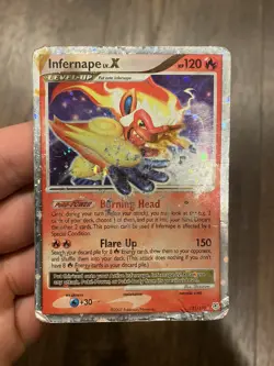 Infernape LV.X - 121/130 - Rare Holo DMG, English Pokemon Diamond and Pearl - Image 2