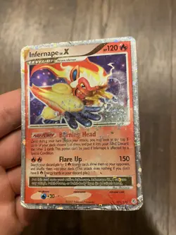 Infernape LV.X - 121/130 - Rare Holo DMG, English Pokemon Diamond and Pearl - Image 3