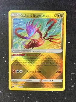 Pokemon TCG Radiant Eternatus Crown Zenith 105/159 Holo Radiant Rare - Image 1