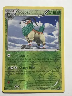 Gogoat 19/146 - Rare Reverse Holo Pokemon XY Base Set - Image 1