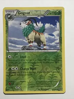 Gogoat 19/146 - Rare Reverse Holo Pokemon XY Base Set - Image 2