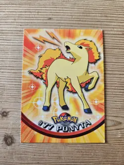 Topps Ponyta 77 Series 1 Blue Logo Pokemon - Image 1