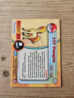 Topps Ponyta 77 Series 1 Blue Logo Pokemon - Image 2