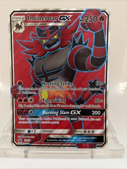 Pokemon Incineroar GX SM38 Sun & Moon Holo Black Star Promo Oversized Near Mint+ - Image 1