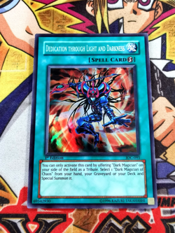 Dedication through Light and Darkness ioc-095 1st Ed (NM) Super Rare Yu-Gi-Oh! - Image 1