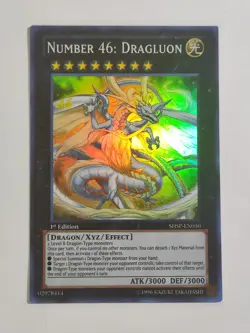 Yu-Gi-Oh! Karte Number 46: Dragluon SHSP-EN050 American Super Rare 1st Edition - Image 1