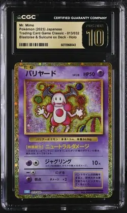 ?? CGC 10 Pristine Japanese Mr. Mime CLK Classic Collection 013/032 Pokemon Card - Image 1