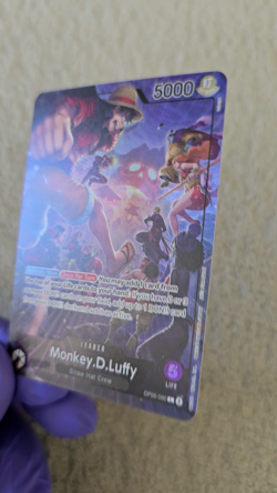 ART CARD ~ One Piece Monkey D Luffy PSA Magazine Promo Textured ENGLISH ~ ART - Image 2