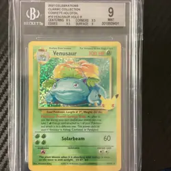 Pokemon TCG Venusaur Holo Rare Card 15/102 Base Set Unlimited - Image 1