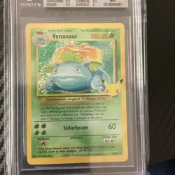 Pokemon TCG Venusaur Holo Rare Card 15/102 Base Set Unlimited - Image 5