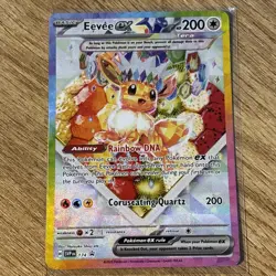 Pokemon TCG Eevee EX 174 Prismatic Evolutions UPC Promo Card NM - Image 1