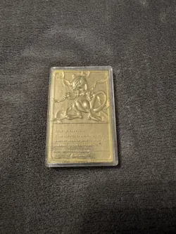 23 K Gold Plated Mew Two Pokemon Card (Nintendo 1999) 23K - Image 3