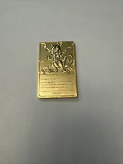 23 K Gold Plated Mew Two Pokemon Card (Nintendo 1999) 23K - Image 4