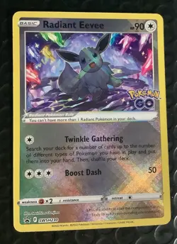 Radiant Eevee SWSH230 SWSH: Sword & Shield Promo Cards Holo NM - Image 1