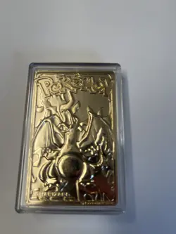 Pokemon Charizard Trading Card 23k Gold Plated Burger King 1999 No Box - Image 2