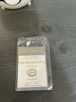 Pokemon Charizard Trading Card 23k Gold Plated Burger King 1999 No Box - Image 4